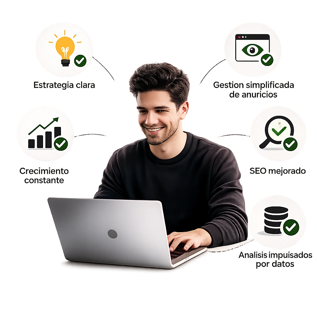 Digital success illustration
